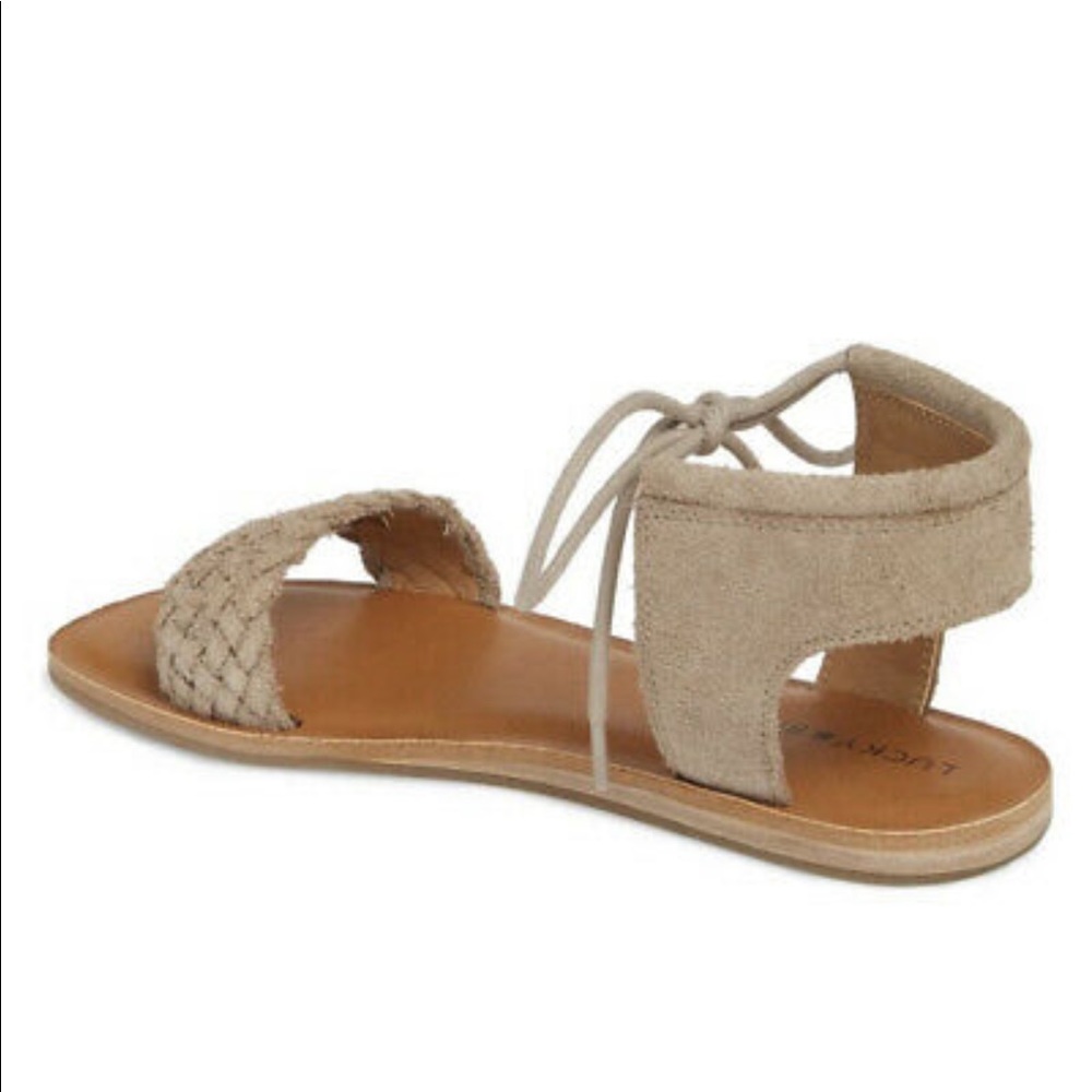 🔆LIKE NEW🔆LUCKY BRAND ADANNTA ANKLE TIE SANDAL - Picture 2 of 5